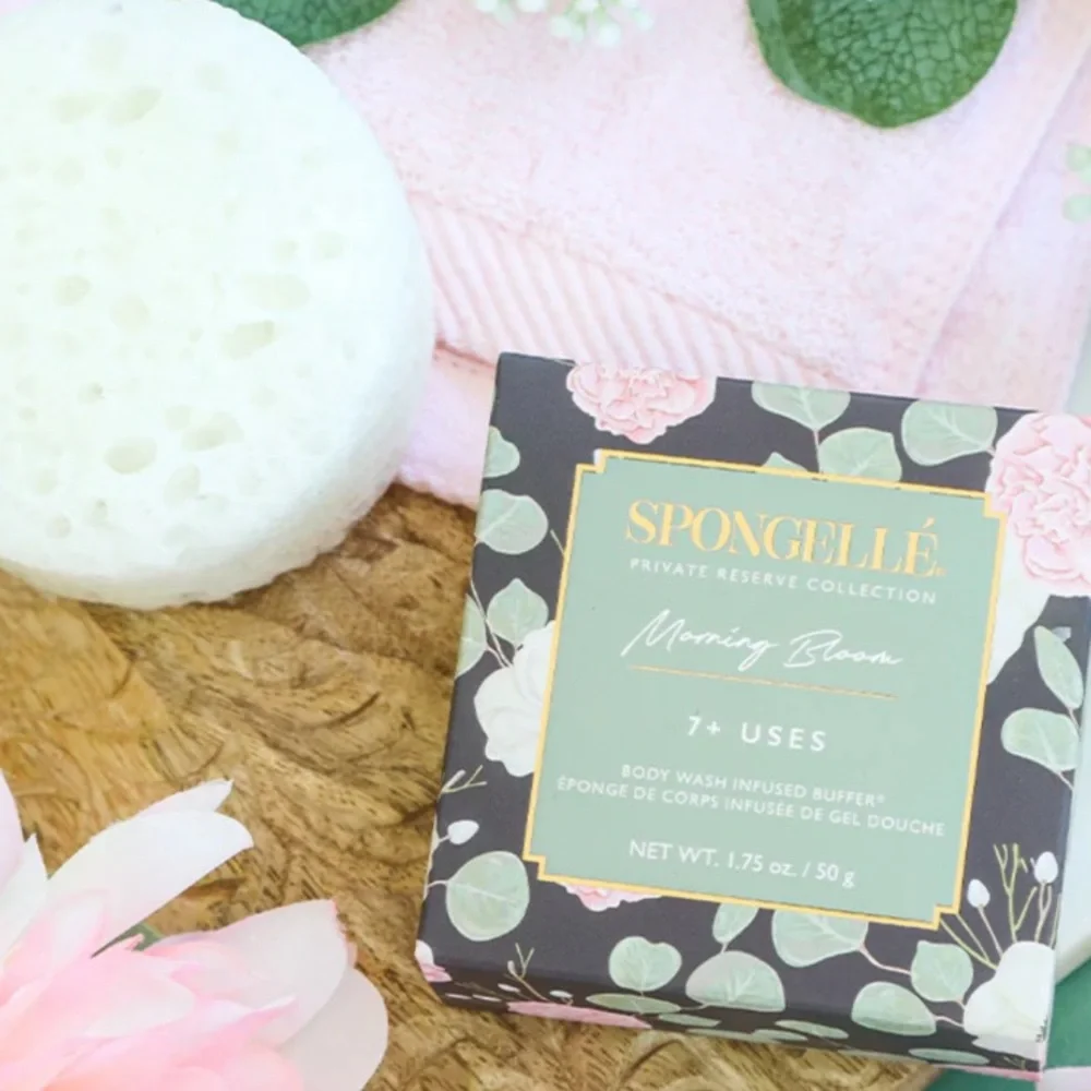 Spongelle Private Reserve Spongette Travel Sponge/Buffer in Morning Bloom
